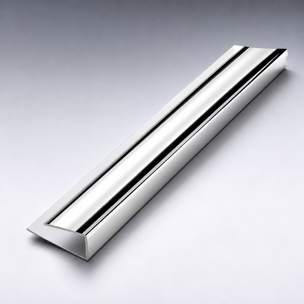 10mm Silver End Cap Trim for Shower and Wall Panels - 2.4m PVC